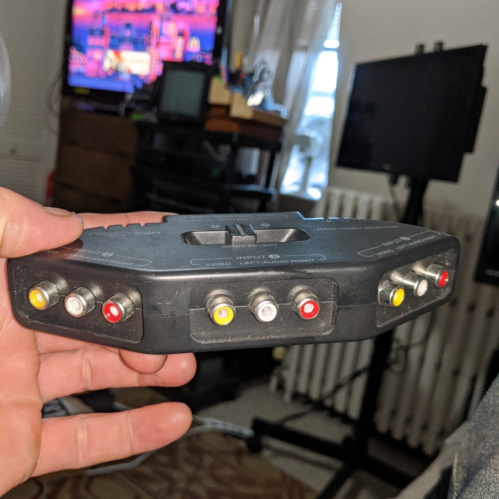 Universal Black AV Switch Box